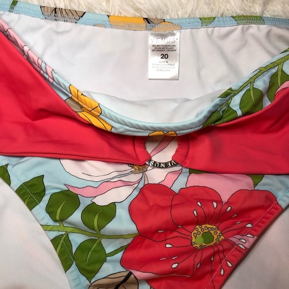 VENUS Red/Pink and Blue Bikini Bottoms size 20 - Picture 6 of 9